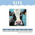 thumbnail image 2 of 10 Inch Wall Clock Battery Operated Square Clock for Office, Kitchen, Outdoor, Living Room,Farm Dairy Cow Blue Picture, 2 of 4