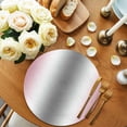 thumbnail image 2 of Pink Grey Round 13 Inch Placemats Set of 6, Gray Farmhouse Modern Rustic HeatResistant Non Slip Place Mats for Dining Table, Wipeable Braided Kitchen Table Mats for Housewarming, 2 of 9