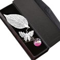 thumbnail image 2 of Metal Leaf Bookmark Coste de mariposa 3D, regalo único para lectores, maestros y niñas esquí esquí Gafas de esquí, 2 of 5