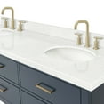 thumbnail image 6 of Ariel W072DCQOVOMNB Hutton 72" Wall Mounted Double Basin Vanity Set - Midnight Blue /, 6 of 7