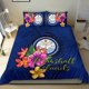 thumbnail image 2 of Juego de Ropa de Cama Polinesia - Islas Marshall Juego de Funda Nórdica Floral con Foca Azul, 2 of 6