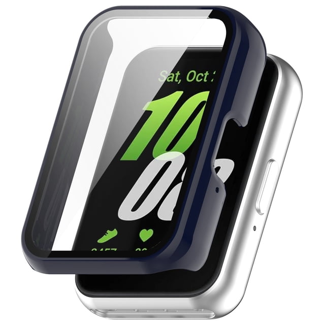 Integrated PC & Tempered Glass Case for Smartwatch Bands Durable Seamless Fit Easy Installation Universal Compatibility