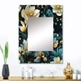 thumbnail image 1 of Designart "Vineyard Grace In Green And Beige I" Floral Wall Mirror, Printed Green Wall Mirror, Traditional Bathroom Wall Mirror, Decorative Floral Mirror - 24x32 Inch, 1 of 5
