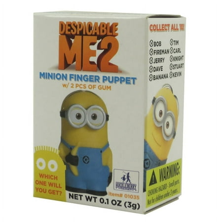 Huckleberry - Despicable Me 2 Finger Puppet with Gum - PACK (1 random minion)