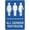 Warning Sign 5, variant on All Gender Disabled Restroom Sign - 8"x12" Grade Reflective Sheeting Aluminum, Weather Resistant, Waterproof, Easy to Mount for Indoor Outdoor