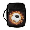 thumbnail image 1 of Renewold Fire Soccer Bible Case Protection for Teen Boys Kids Bible Women Girls Teens Bible Cover Case with Front Pocket Handle Scripture Bag, 1 of 6