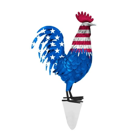 

Independence Day Rooster Ground Insertion Into Courtyard Decoration Light Outdoor Banner Stand Thank You Tags for Garden for 6ft Happy Easter Garden Flag under 5 Holiday Holder for Wall