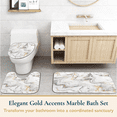 thumbnail image 2 of ComfiTime 16PCS Bathroom Sets with Shower Curtain, Rugs and Hooks - Memory Foam Anti-Slip Washable Bath Mats & Toilet Lid Cover, Fabric Shower Curtain w/ Weighted Hem, Boho, Farmhouse & Modern Styles, 2 of 13