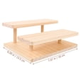thumbnail image 2 of NIAIZEK Action Figure Holder Tabletop Display Rack Wooden Rectangular Base For Toys And Sunglasses 1Set Back to School, 2 of 6