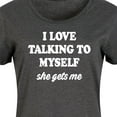 thumbnail image 3 of Instant Message - I Love Talking To Myself - Women's Any Way Dress, 3 of 6