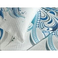 thumbnail image 4 of Ambesonne Fish Quilted Bedspread Set 2 Pcs, Abstract Betta Splenden, Twin Size, Blue Azure Blue, 4 of 5