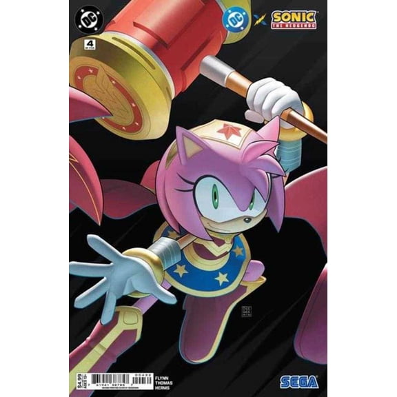 DC X Sonic the Hedgehog #4A (2nd) VF ; DC Comic Book