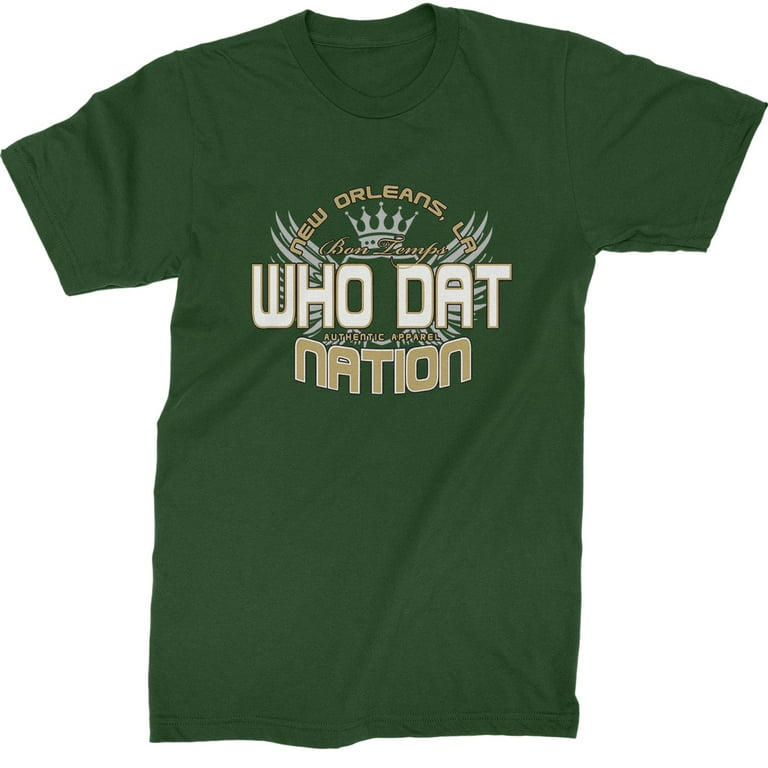 New orleans saints t shirts who dat hot sale