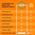 thumbnail image 6 of K&H Pet Products EZ Mount Window Hammock Cat Perch Kitty Sill Window Bed Gray 23 X 12 X 9 Inches, 6 of 8