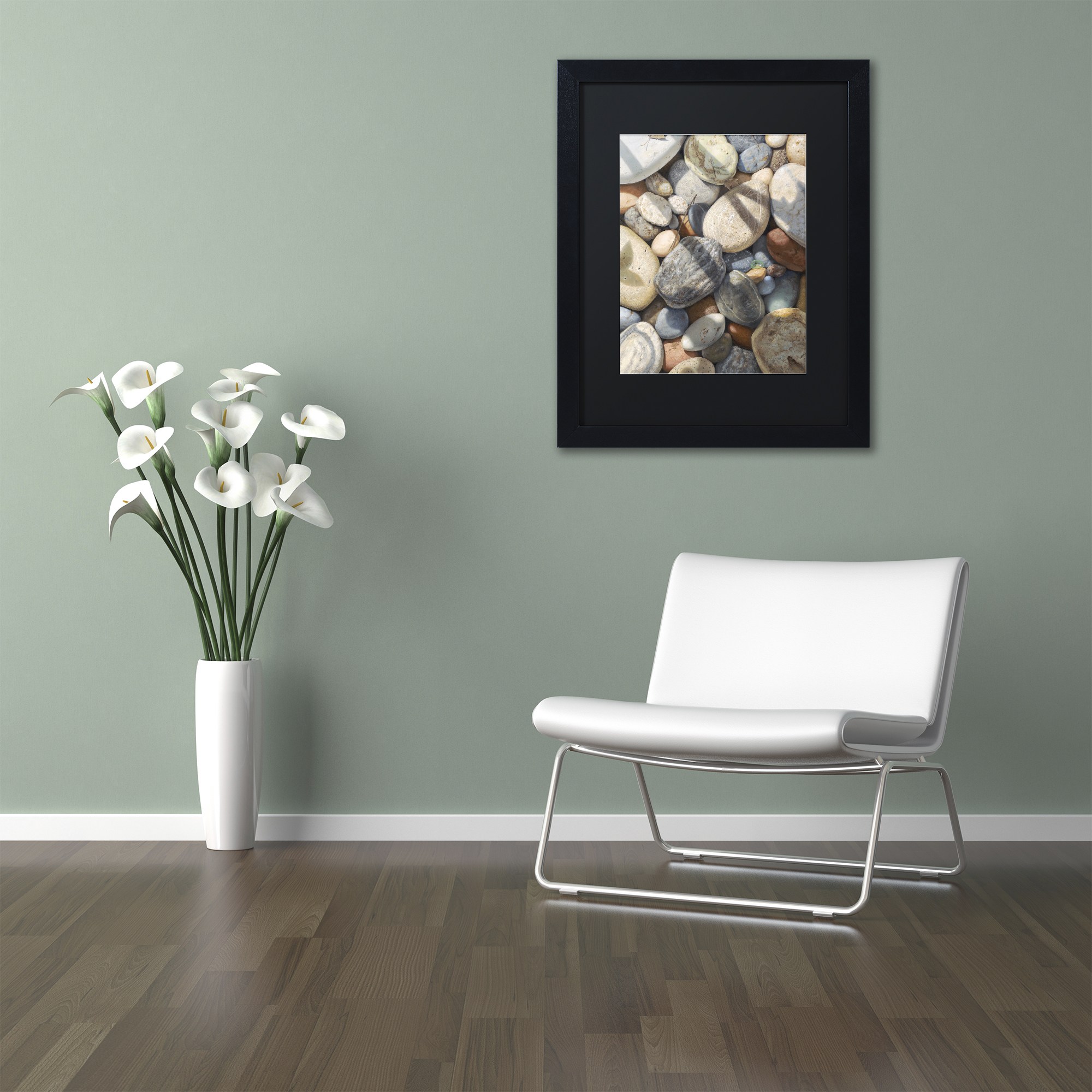Stephen Stavast 'A Glass Act' Black Matted Framed Art