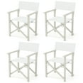 thumbnail image 1 of Gymax 4PCS Folding Director Chair w/ Acacia Wood Frame & Machine Washable Oxford Fabric, 1 of 8