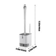 thumbnail image 3 of Multifunctional Wall-Mounted Double Head Toilet Brush, Long Handle for Dead Corner Cleaning, Built-in Tray & Non-Slip Base, Soft Bristles for Gentle Effective Cleaning, 3 of 6