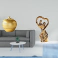 thumbnail image 2 of Escultura de frutas,Figura decorativa de fruta para decoración del hogar,Escultura de estatua decorativa de resina,Estatua de pareja,Figura de pareja,arte moderno,artesanía,regalo de boda, 2 of 8