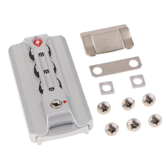Wosthever Cerradura de código ABS de alta compatibilidad Cerraduras de código no deformables y aprobadas por TSA Durabilidad de la caja del Type3 NO3