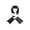 A, variant on Elegant Black Ribbon Brooch Pin for Memorial Service Sympathy Events and Formal Occasions