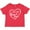 Red, variant on Inktastic I Love My Nana and Papa in White Chalk Heart Boys or Girls Baby T-Shirt