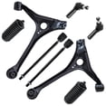 thumbnail image 3 of Detroit Axle - 14pc Front End Suspension Kit for 1998-2007 Ford Taurus, 98-05 Mercury Sable, Lower Control Arms Tie Rods Sway Bars Lower Ball Joints Wheel Bearing Hubs Boots Replacement, 3 of 7