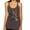 Brown, variant on Colorful Cat Portrait | Cat Lover Owner | Dean Russo Art Animal Lover Tri-Blend Racerback Sleeveless Top, Tahiti Blue, XL