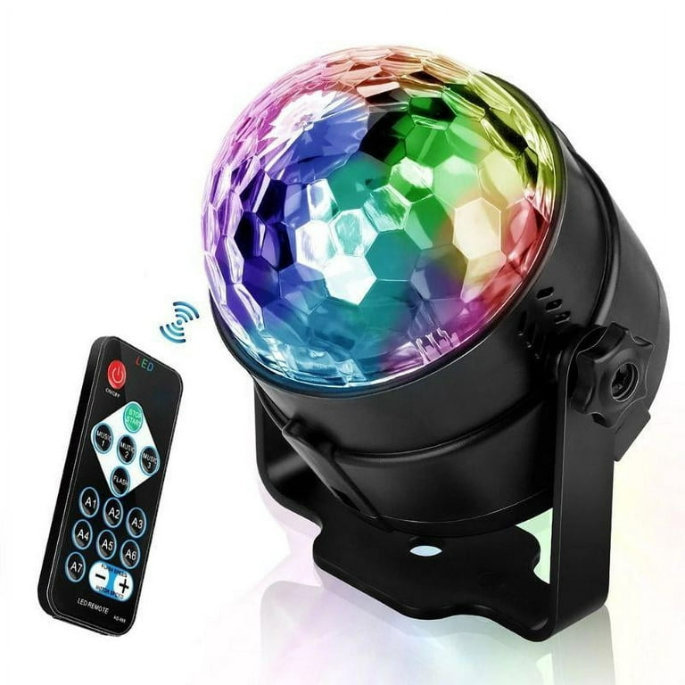2 Pack Disco Ball Party Light with Remote Control, Music Controlled,  Portable for Outdoor and Indoor, USB Plug, DJ Light, Party Gadgets, Disco  Light