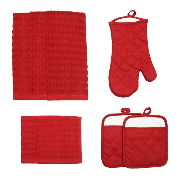 Solid 8 Piece Kitchen Towel Set Walmart Com Walmart Com