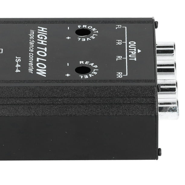 Convertidor de alta a baja o, subwoofer estéreo para automóvil de 4 canales de alto a bajo o convertidor con cable de control de amplificador de potencia