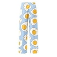 thumbnail image 4 of YLSDY Men's Lightweight Lounge Pants with Fun Egg Print Elastic Waist Breathable Casual Stylish Pajama Pants Light Blue XXL, 4 of 5