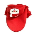 thumbnail image 3 of Limei Pet Clothes Drawstring Cute Shape Soft Funny Comfortable Dress Up Polyester Santa Claus Dog Clothes Hoodie for Winter, 3 of 7