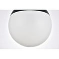 thumbnail image 4 of Eclipse 1 Light Black Pendant With Frosted White Glass, 4 of 7