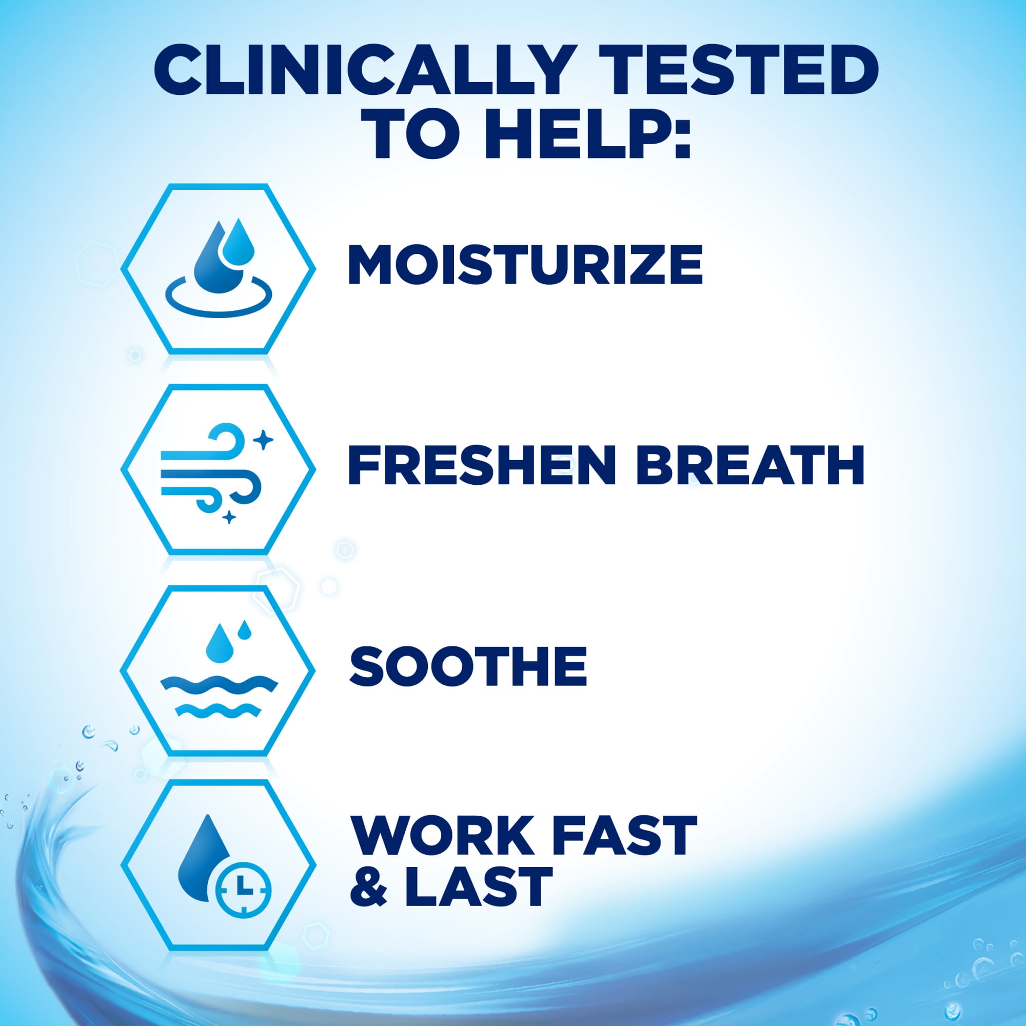 (5 pack) Biotene Dry Mouth and Fresh Breath Moisturizing Spray, Gentle Mint, 1.5 Oz, for Children and Adults