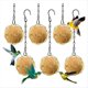 thumbnail image 1 of 6 Comederos de Bolas para Pájaros, Comederos de Bolas de para Pájaros, Comederos de Pájaros Colgantes de Metal con , Comedero de Bolas de Redondo Dorado, 1 of 5