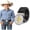 Black, variant on WHIPPY Kids Western Cowboy Belt for Boys Girls Cowgirl Ratchet Leather Belts with Automatic Buckle