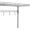 thumbnail image 4 of walmart Basics Kitchen Storage Baker's Rack with Wood Table, Chrome/Wood - 24" Wide, 4 of 4