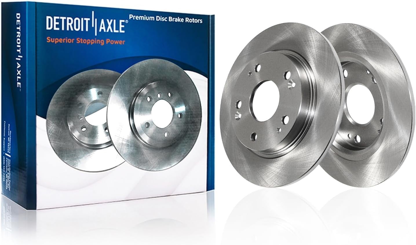 Detroit Axle - Brake Rotors for 2011-2015 Honda CR-Z Disc Brake Rotors 2012 2013 2014 Replacement : 10.30" inch Front 10.24" inch Rear Rotor