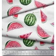 thumbnail image 2 of Soimoi Cotton Duck Fabric Watermelon Fruits Print Fabric by Yard 42 Inch Wide, 2 of 3