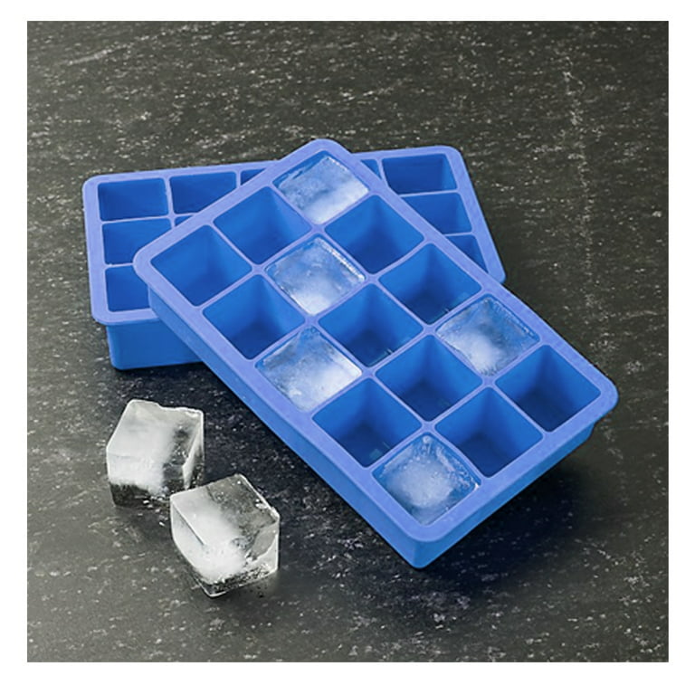Kitchen Details Silicone 21-Cavity Ice Cube Tray Set of 2