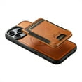 thumbnail image 4 of ELEHOLD Case for iPhone 16 Pro,2 in 1 Detachable Magnetic Leather Wallet Case with Card Holder Kickstand,Khaki, 4 of 9