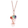 thumbnail image 4 of piezas árbol vida colgante árbol vida cuarzo cristal colgante collar Chakra piedra preciosa cobre alambre envoltura collar oso de fresa  Juguete, 4 of 5