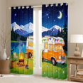 thumbnail image 2 of Erosebridal Teens Kawaii RV Car Black Out Curtains,Boys Girls Music Theme Guitar Curtains Pack of 2 (42x63 Each),Microfiber Bedroom Decor, 2 of 6