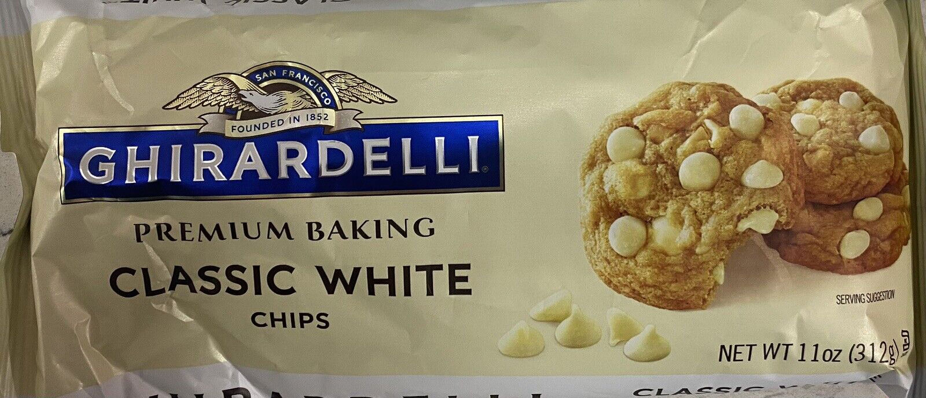 2x GHIRARDELLI CLASSIC WHITE Chocolate Premium Baking Morsels Chips 11 oz 2 PACK