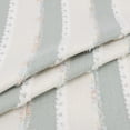 thumbnail image 3 of REGALWOVEN Textured Frayed Striped Throw Pillow Covers Set of 2 for Home Decor with Bohemian Style Bean Green 18 x 18 Inch, 3 of 7