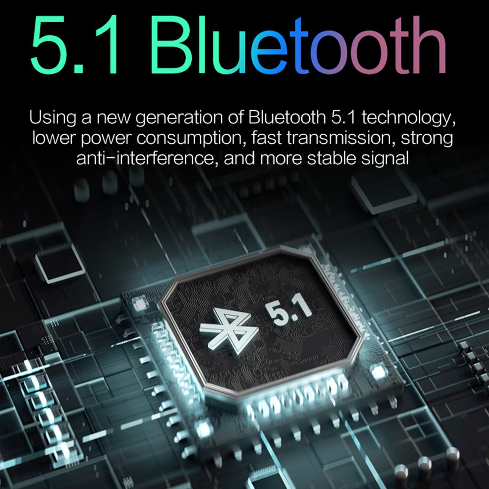 Bluetooth Wireless Headset – Bluetooth 5.1 Earphones Neck Wireless Headphone Stereo Sports Earbuds Headsets With Microphone
