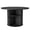Black, variant on Hawsaiy 31.5" Round Dining Table for 2 with Sliding Door Storage Base, Space-Saving Waterproof Scratch-Resistant Wood Top, Modern Farmhouse Kitchen Table, Walnut