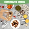 thumbnail image 4 of Measuring Cups and Spoons Set of 16, 5 Stainless Steel Nesting Measuring Cups & 5 Spoons, 1 + Leveler & 5 Mini Measuring Spoons for Cooking & Baking, 4 of 8