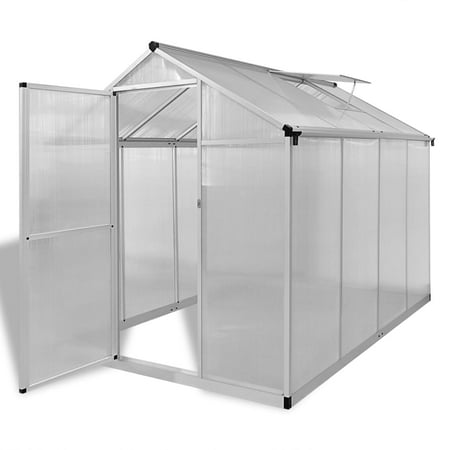 LHCER Reinforced Aluminium Greenhouse with Base Frame 49.5ft²