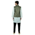 thumbnail image 5 of Sonakshi Fashion Men's Waistcoat Jacquard Festive Brocade Nehru Jacket Bandhgala, 5 of 6
